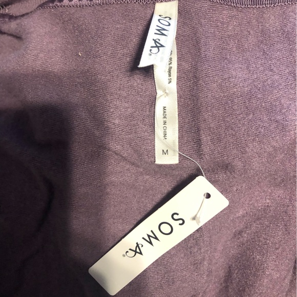 Soma Women's Deep Purple Cardigan Sweater - Picture 7 of 8